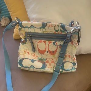 Coach- Vintage floral colorful crossbody bag